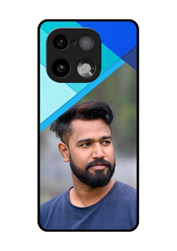 Realme 16 Pro Plus 5G Custom Glass Phone Case - Blue Pattern Design