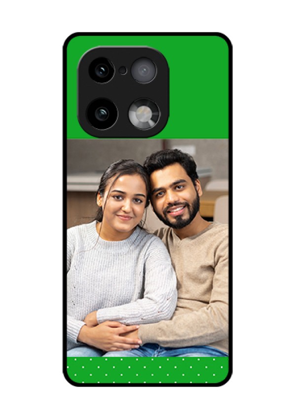 Realme 16 Pro Plus 5G Custom Glass Phone Case - Green Pattern Design