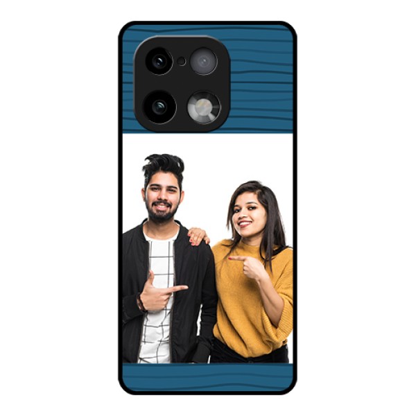 Realme 16 Pro Plus 5G Custom Glass Phone Case - Blue Pattern Cover Design Realme 16 Pro Plus 5G Custom Glass Phone Case - Blue Pattern Cover Design