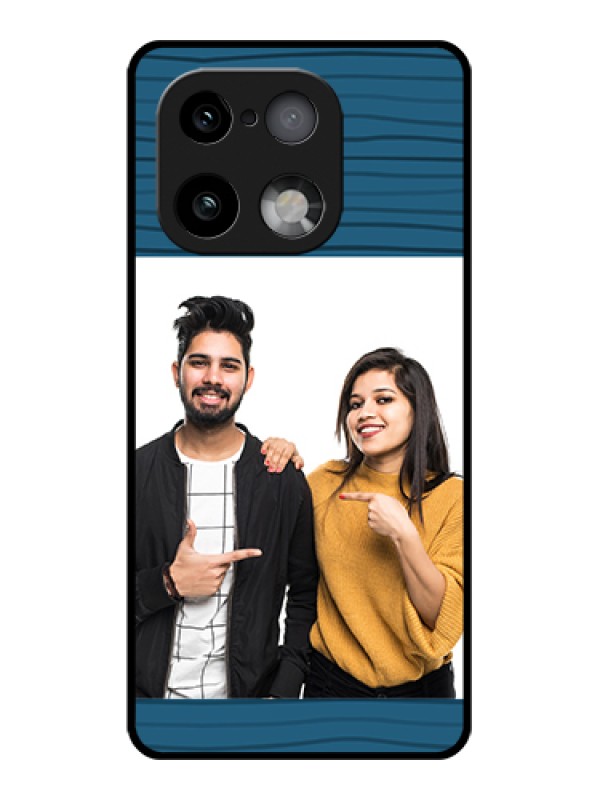 Custom Realme 16 Pro Plus 5G Custom Glass Phone Case - Blue Pattern Cover Design