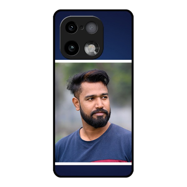 Realme 16 Pro Plus 5G Custom Glass Phone Case - Simple Royal Blue Design Realme 16 Pro Plus 5G Custom Glass Phone Case - Simple Royal Blue Design