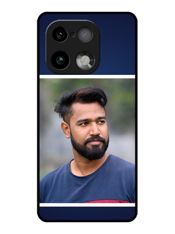 Custom Realme 16 Pro Plus 5G Custom Glass Phone Case - Simple Royal Blue Design
