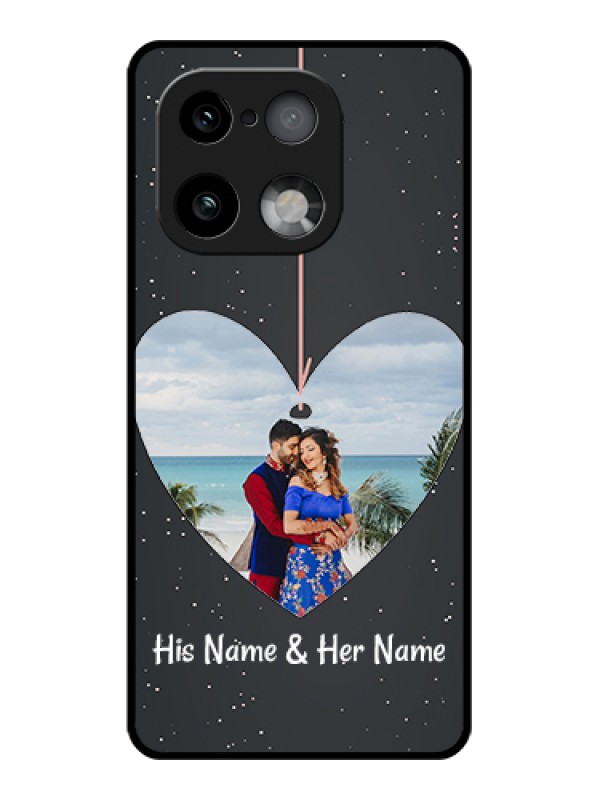 Custom Realme 16 Pro Plus 5G Custom Glass Phone Case - Hanging Heart Design