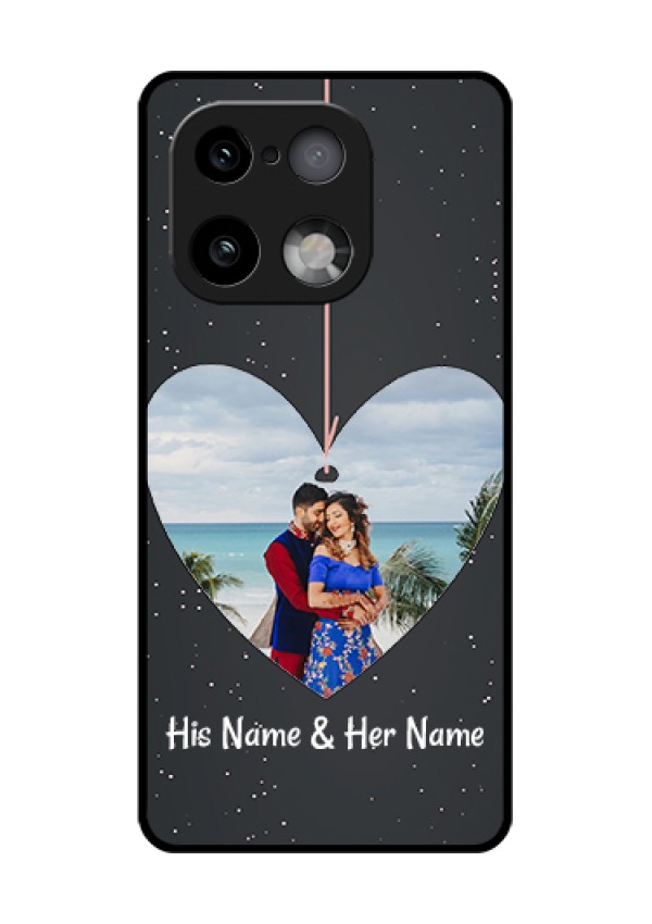 Realme 16 Pro Plus 5G Custom Glass Phone Case - Hanging Heart Design