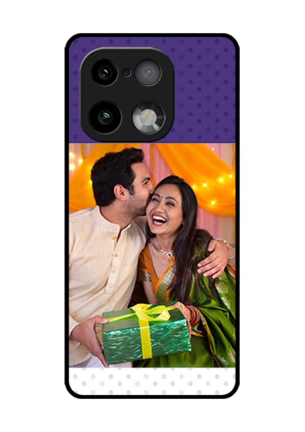 Realme 16 Pro Plus 5G Custom Glass Phone Case - Violet Colored Pattern Design