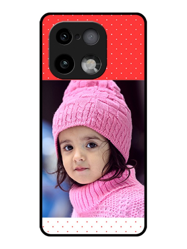 Custom Realme 16 Pro Plus 5G Custom Glass Phone Case - Red Pattern Design