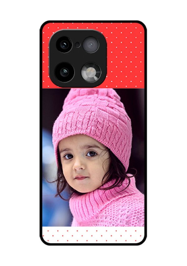 Realme 16 Pro Plus 5G Custom Glass Phone Case - Red Pattern Design