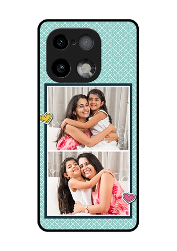Realme 16 Pro Plus 5G Custom Glass Phone Case - 2 Image Holder With Pattern Design