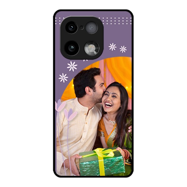 Realme 16 Pro Plus 5G Custom Glass Phone Case - Lavender Flowers Design Realme 16 Pro Plus 5G Custom Glass Phone Case - Lavender Flowers Design