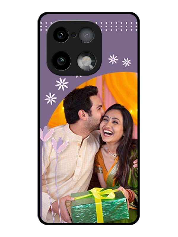 Custom Realme 16 Pro Plus 5G Custom Glass Phone Case - Lavender Flowers Design