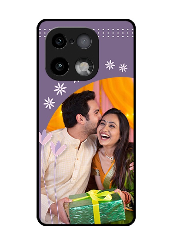 Realme 16 Pro Plus 5G Custom Glass Phone Case - Lavender Flowers Design