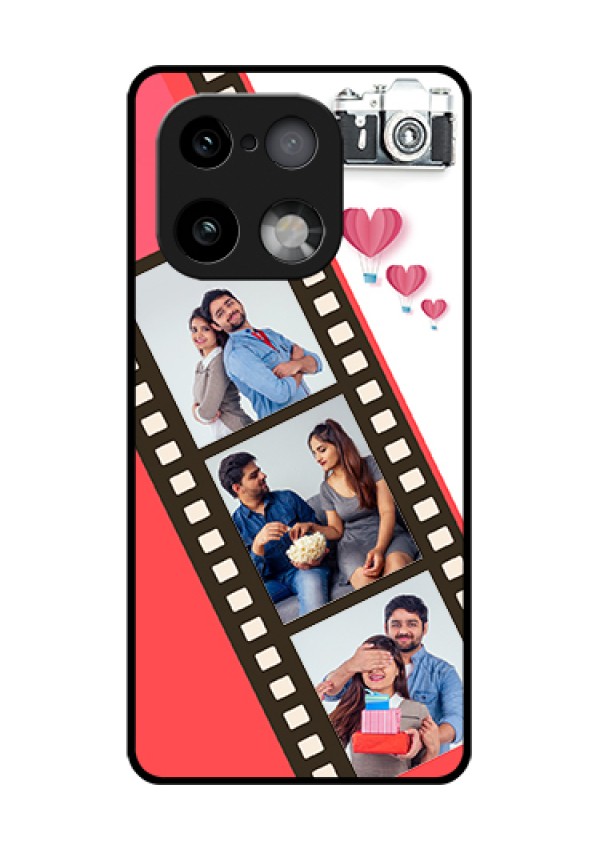 Realme 16 Pro Plus 5G Custom Glass Phone Case - 3 Image Holder With Film Reel