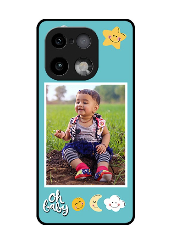 Realme 16 Pro Plus 5G Custom Glass Phone Case - Smiley Kids Stars Design
