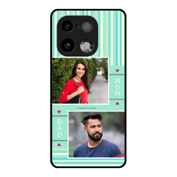Realme 16 Pro Plus 5G Custom Glass Phone Case - Mom & Dad Pic Design