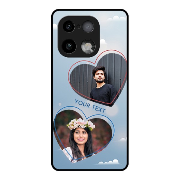 Realme 16 Pro Plus 5G Custom Glass Phone Case - Blue Color Couple Design Realme 16 Pro Plus 5G Custom Glass Phone Case - Blue Color Couple Design