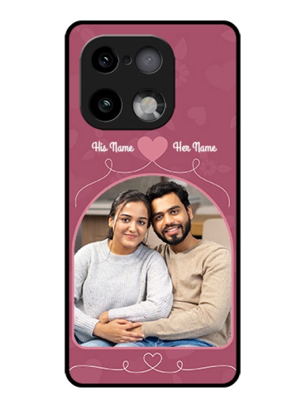 Custom Realme 16 Pro Plus 5G Custom Glass Phone Case - Love Floral Design