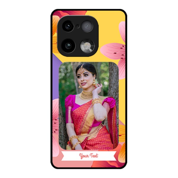 Realme 16 Pro Plus 5G Custom Glass Phone Case - 3 Image With Vintage Floral Design Realme 16 Pro Plus 5G Custom Glass Phone Case - 3 Image With Vintage Floral Design