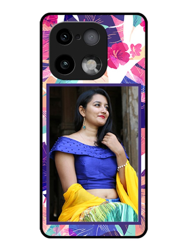 Custom Realme 16 Pro Plus 5G Custom Glass Phone Case - Abstract Floral Design