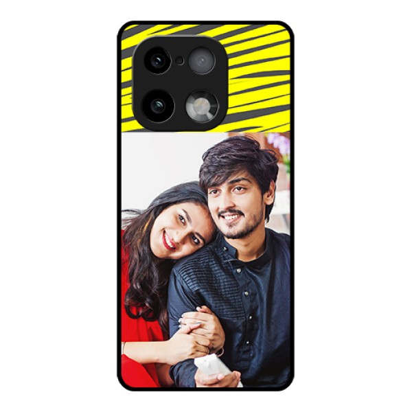 Realme 16 Pro Plus 5G Custom Glass Phone Case - Yellow Abstract Design