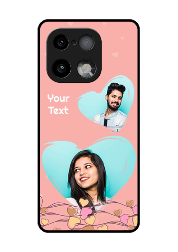 Realme 16 Pro Plus 5G Custom Glass Phone Case - Love Doodle Design