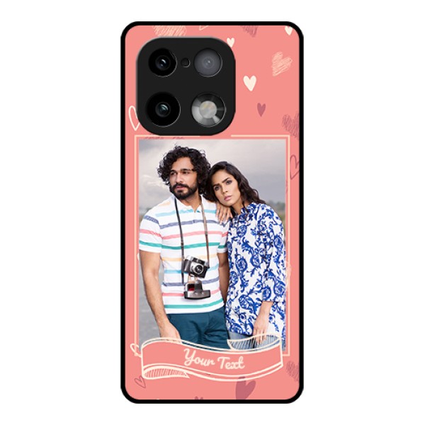 Realme 16 Pro Plus 5G Custom Glass Phone Case - Love Doodle Art Design