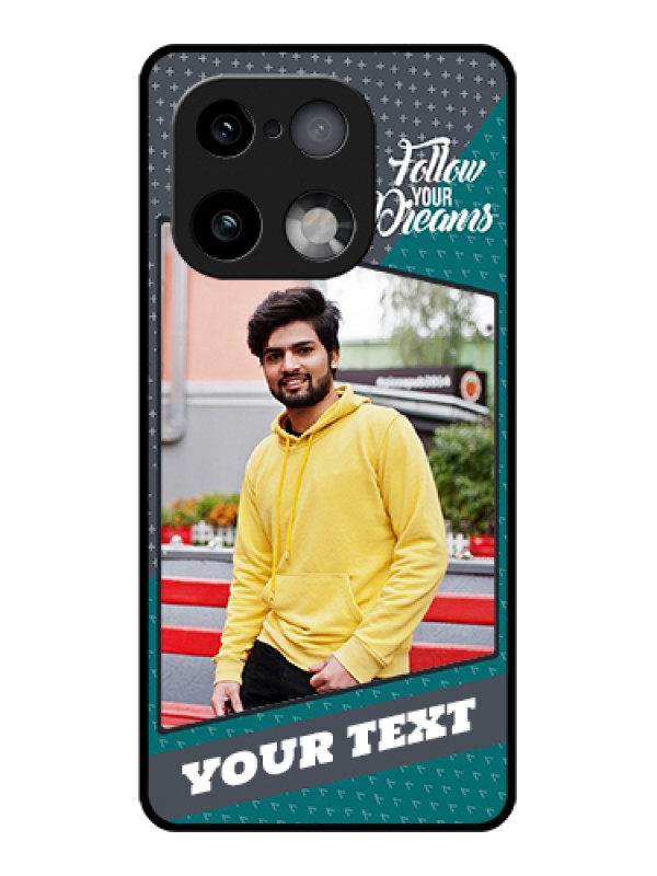 Custom Realme 16 Pro Plus 5G Custom Glass Phone Case - Background Pattern Design With Quote