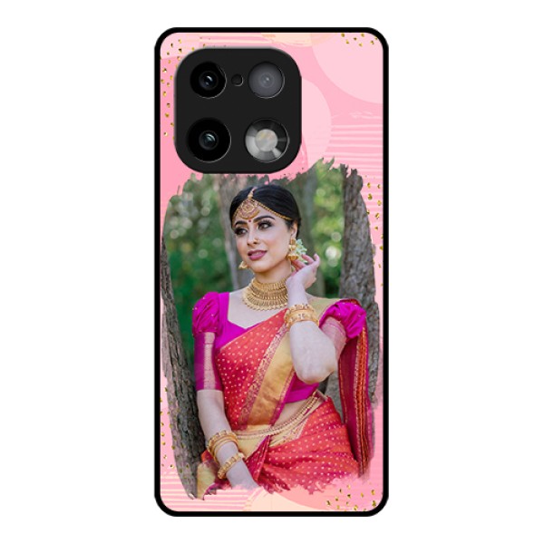 Realme 16 Pro Plus 5G Custom Glass Phone Case - Gold Glitter Splash Design Realme 16 Pro Plus 5G Custom Glass Phone Case - Gold Glitter Splash Design