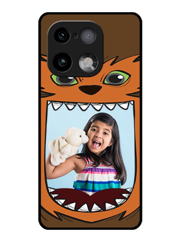 Custom Realme 16 Pro Plus 5G Custom Glass Phone Case - Owl Monster Back Case Design