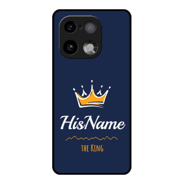 Realme 16 Pro Plus 5G Custom Glass Phone Case - King With Name Design