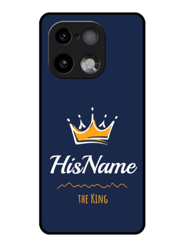 Custom Realme 16 Pro Plus 5G Custom Glass Phone Case - King With Name Design