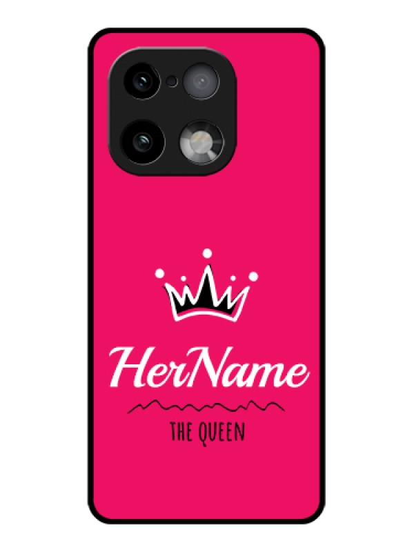 Custom Realme 16 Pro Plus 5G Custom Glass Phone Case - Queen With Name Design