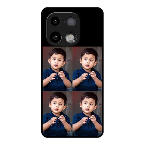 Realme 16 Pro Plus 5G Custom Glass Phone Case - 4 Image Holder Design