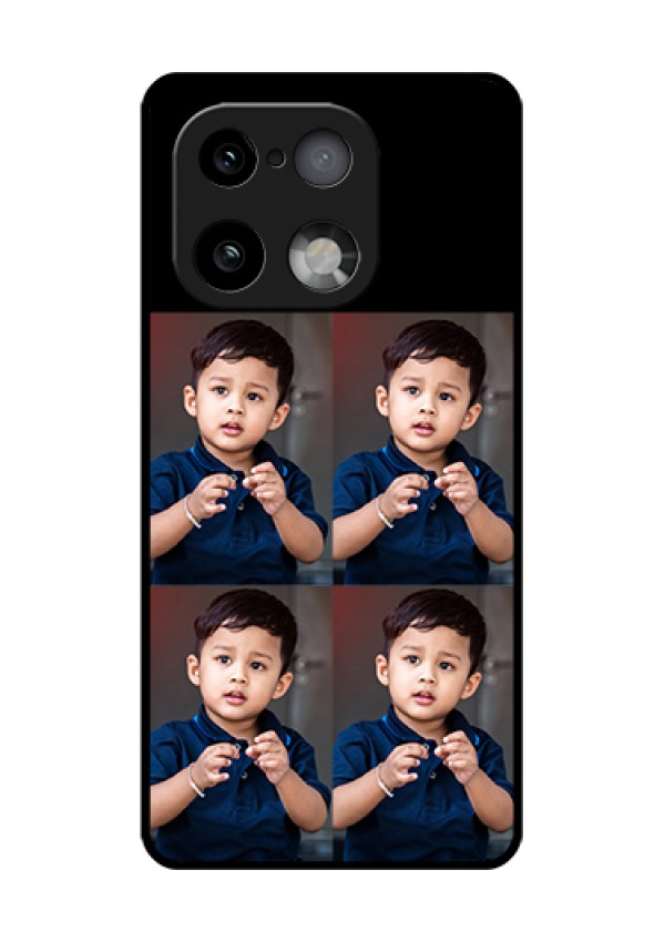 Realme 16 Pro Plus 5G Custom Glass Phone Case - 4 Image Holder Design