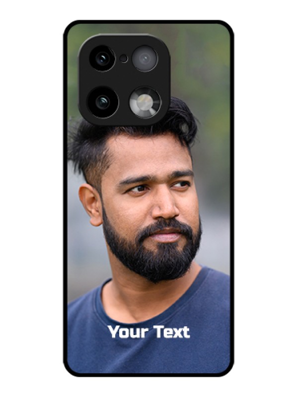 Custom Realme 16 Pro Plus 5G Custom Glass Phone Case - Photo With Text Design