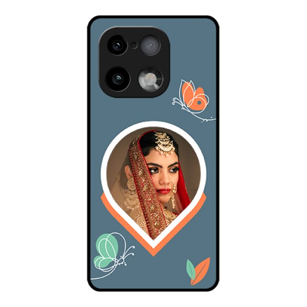 Realme 16 Pro Plus 5G Custom Glass Phone Case - Droplet Butterflies Design Realme 16 Pro Plus 5G Custom Glass Phone Case - Droplet Butterflies Design