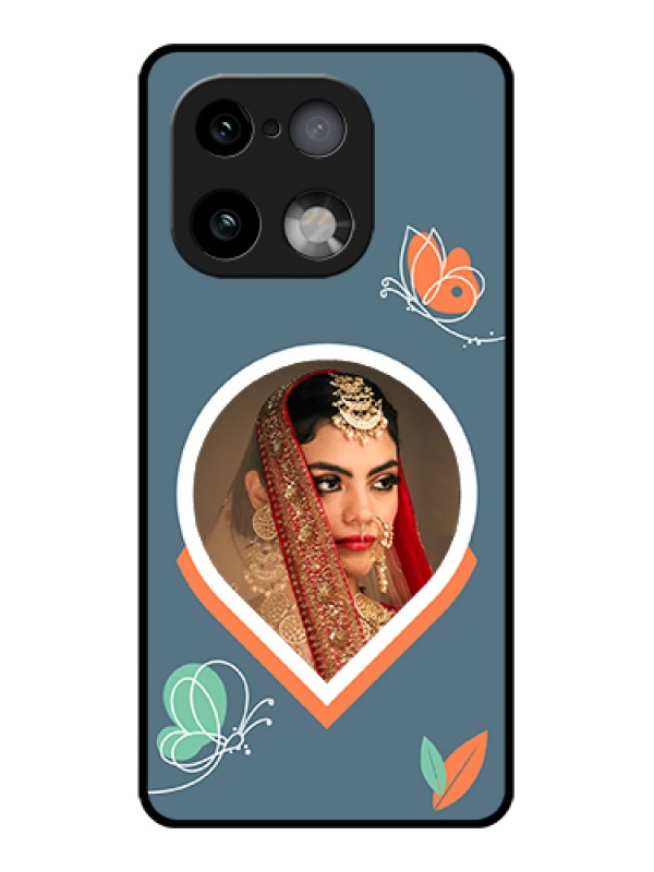 Custom Realme 16 Pro Plus 5G Custom Glass Phone Case - Droplet Butterflies Design