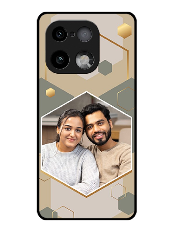 Custom Realme 16 Pro Plus 5G Custom Glass Phone Case - Stylish Hexagon Pattern Design