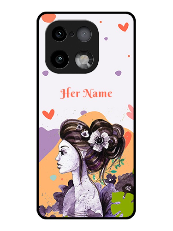 Custom Realme 16 Pro Plus 5G Custom Glass Phone Case - Woman And Nature Design