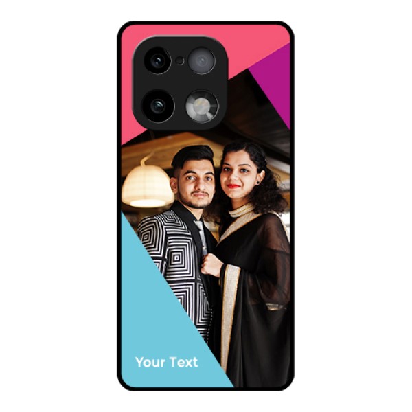 Realme 16 Pro Plus 5G Custom Glass Phone Case - Stacked Triple Colour Design Realme 16 Pro Plus 5G Custom Glass Phone Case - Stacked Triple Colour Design