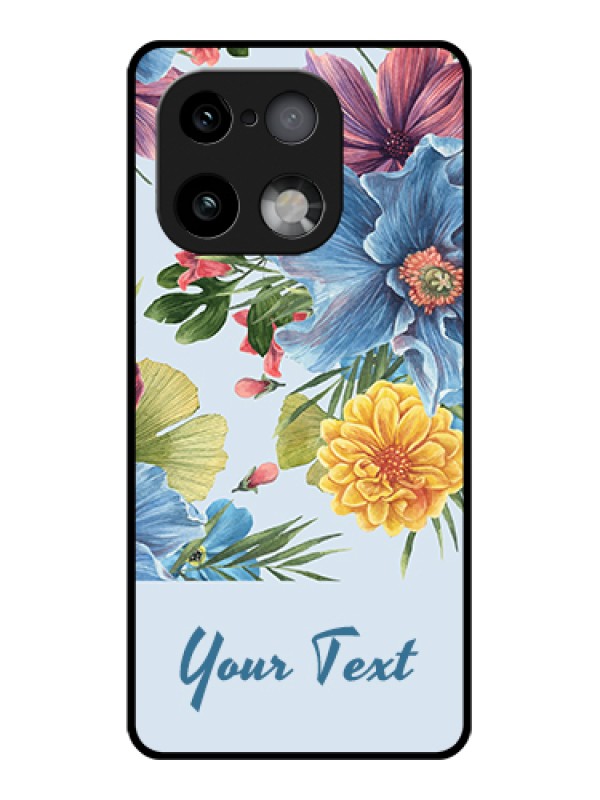 Custom Realme 16 Pro Plus 5G Custom Glass Phone Case - Stunning Watercolored Flowers Painting Design