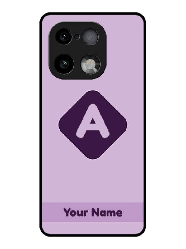 Custom Realme 16 Pro Plus 5G Custom Glass Phone Case - Custom Letter In Curved Badge Design