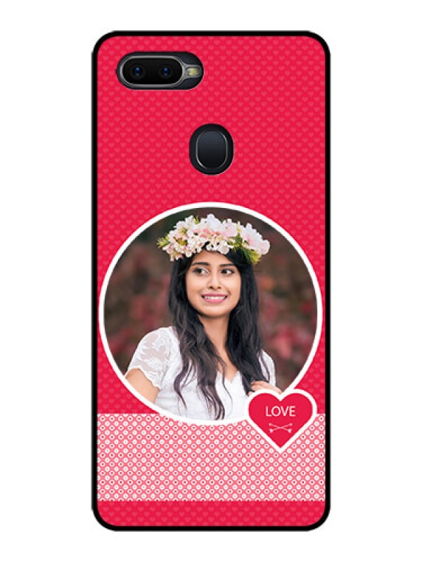 Custom Realme 2 Pro Personalised Glass Phone Case  - Pink Pattern Design