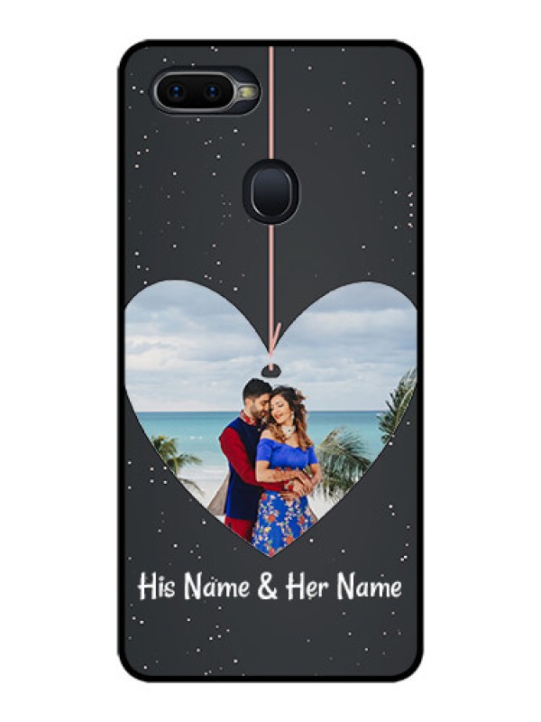 Custom Realme 2 Pro Custom Glass Phone Case  - Hanging Heart Design