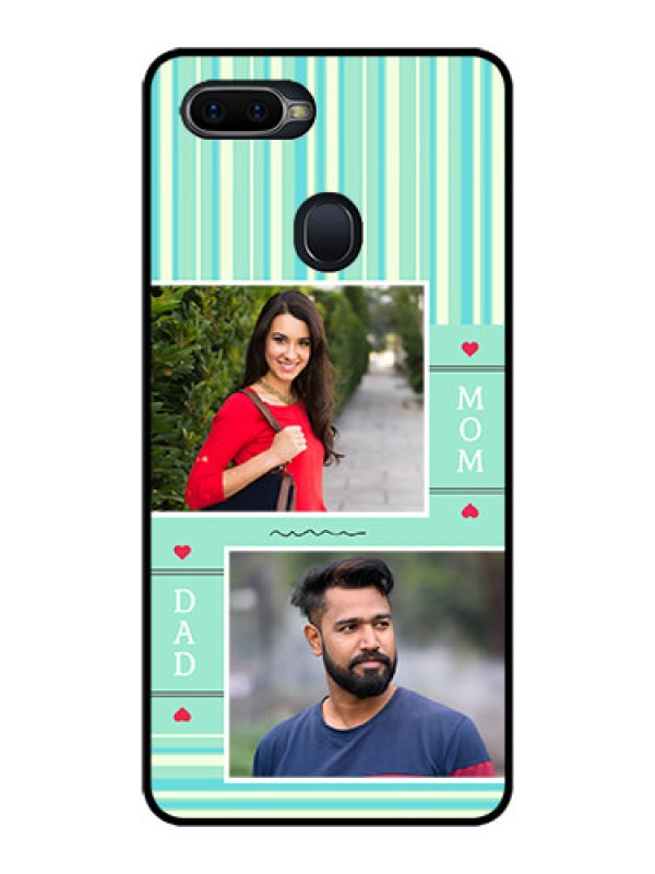 Custom Realme 2 Pro Custom Glass Phone Case  - Mom & Dad Pic Design