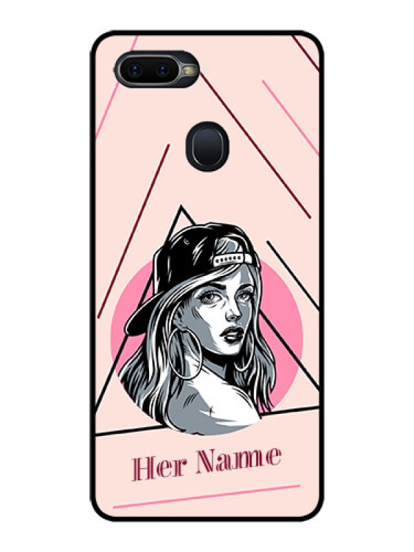 Custom Realme 2 Pro Personalized Glass Phone Case - Rockstar Girl Design