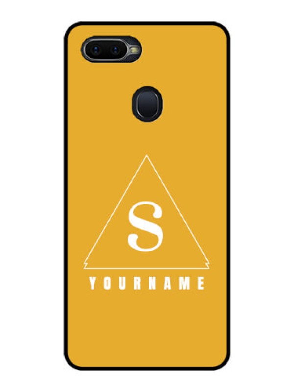 Custom Realme 2 Pro Personalized Glass Phone Case - simple triangle Design