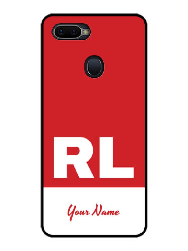 Custom Realme 2 Pro Personalized Glass Phone Case - dual tone custom text Design