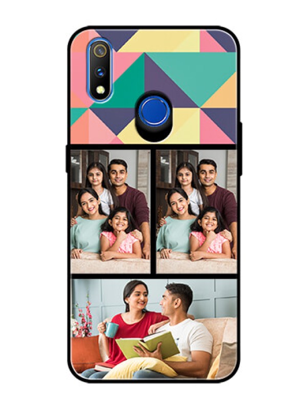 Custom Realme 3 Pro Custom Glass Phone Case  - Bulk Pic Upload Design