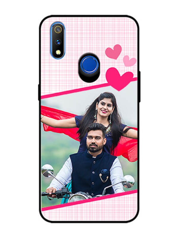 Custom Realme 3 Pro Custom Glass Phone Case  - Love Shape Heart Design