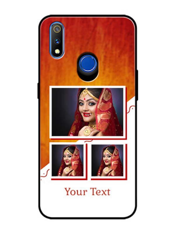 Custom Realme 3 Pro Custom Glass Phone Case  - Wedding Memories Design  
